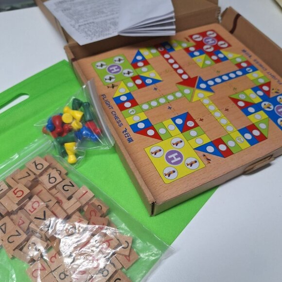 Sudoku Wooden Board Airplane Chess Game Preschool Learning Numbers Child Kid - Picture 2 of 4